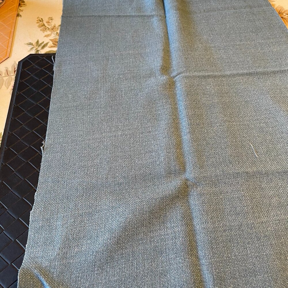 Counted Cross Stitch Plush Fabric Wedgewood Blue 14 ct 30" x 17 1/2" & Another